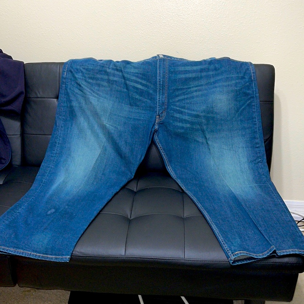 Levis 559 Relaxed Fit Straight Leg Jeans Big Mens Size 60x30 Light Wash Blue
